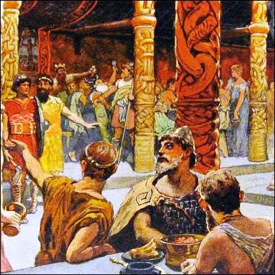 Dans la mythologie nordique, comment s'appelle la terre des valeureux guerriers morts au combat ?