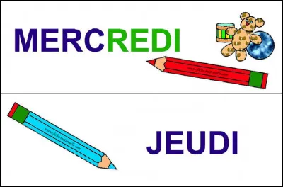 Au cours de quelle décennie, le jeudi a-il été remplacé par le mercredi, comme jour de repos scolaire dans la semaine ?