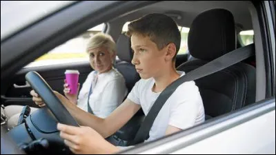 Complétez la phrase : "He was driving his ".