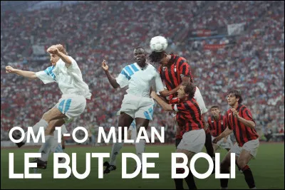 À quel moment du match a été marqué le but de Basile Boli pour l'OM en finale de Coupe d'Europe 1993 contre le Milan AC ?