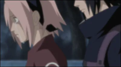 Dans cette scène, qu'a dit Sasuke à Sakura ?