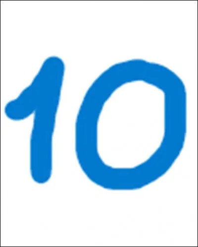 À quoi correspond le nombre 10 ?