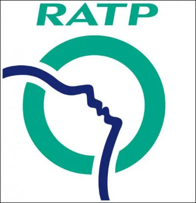 Que représente la ligne méandreuse qui traverse le logo de la "RATP" ?