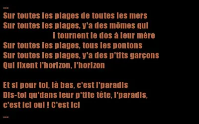 Ce chanteur prénommé "Jean-Louis", est né dans un lieu au nom de sauce [laquelle ?] forme son premier groupe [nom ?] à 16 ans. Son nom est l'homophone d'une station du métro parisien !