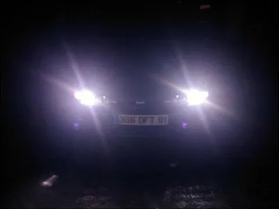 La nuit en cas d'éblouissement :