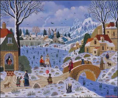 Qui a représenté ce petit pont ?