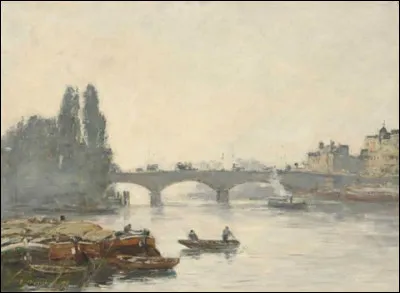 Qui a peint "Le Pont Corneille, Rouen, effet de brouillard" ?