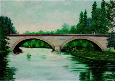 Sa toile s'intitule "Le Pont" :