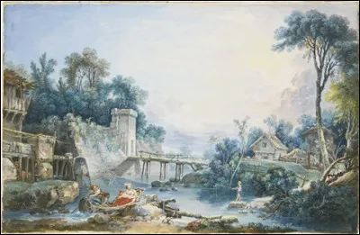 Qui a peint "Le Pont rustique" ?
