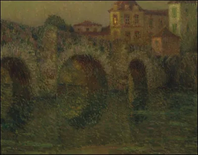 Qui a représenté "Le Pont au crépuscule, Clisson" ?