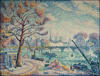 À qui appartient la toile "Le Pont des Arts à Paris" ?