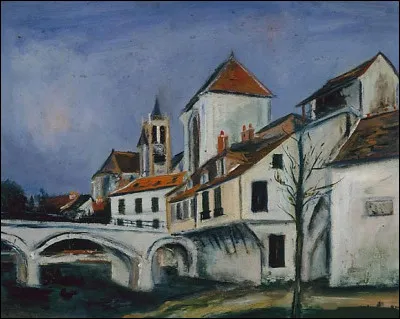 Et on admire "Église et pont" de l'artiste :