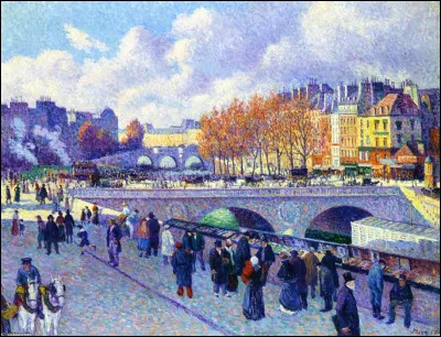 &Agrave; qui appartient l'�uvre "La Seine, pont Saint-Michel" ?