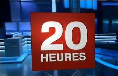 Cette image représente le journal télévisé du 20 heures de TF1.