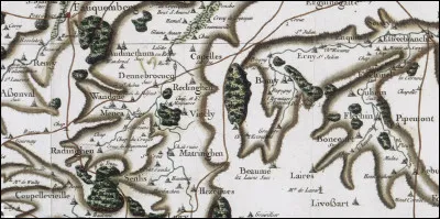 Le bois de Bomy est représenté (cartographié) sur la carte de Cassini datant de :