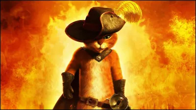 Il a des bottes, une épée et un chapeau :