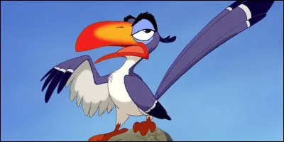 Qui est cet oiseau du film "Le Roi lion" ?
