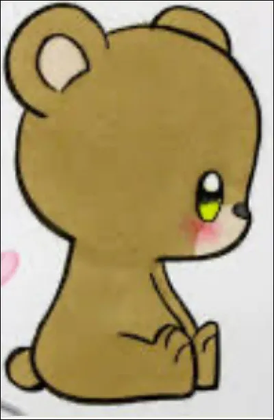 Je suis noir et blanc, je mets mes petits entre mes pattes.