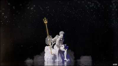 Le trident est le symbole principal du dieu Poséidon, qu'il reçoit des...