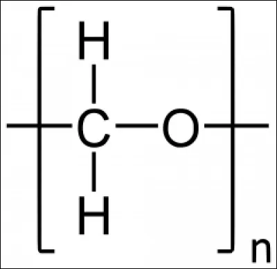 Chimie inorganique - Quel polymère de la famille des polyacétals a pour formule brute CH2O (n fois) ?
Indice : Guillaume Tell sait le transpercer d'une flèche