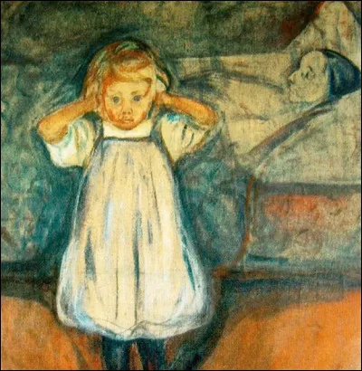 Quel peintre, tourmenté par les événements traumatisants de son enfance et de sa jeunesse, a peint ce tableau "La mère morte et l'enfant" ?
