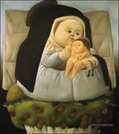 Qui a peint ce tableau "La Vierge et l'enfant" ?