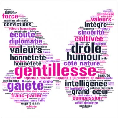 Tes qualités sont :