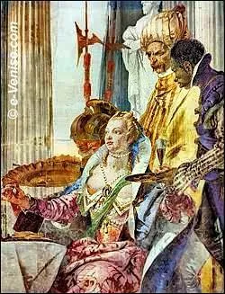 Quel peintre italien n en 1696 a ralis Le banquet d'Antoine et Cloptre ?