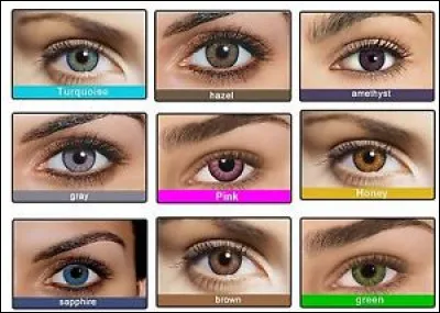 De quelle couleur sont tes yeux ?