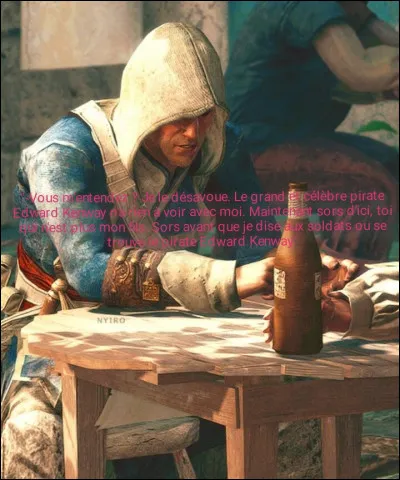 Dans quelle taverne à son retour en Angleterre, Edward Kenway retrouve-t-il sa mère quand celle-ci le renie ?