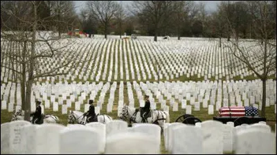 Quelle est cette ville de l'État de Virginie fondée en 1846, siège du Pentagone et cimetière militaire national où sont enterrés les morts des guerres livrées par les États-Unis ?