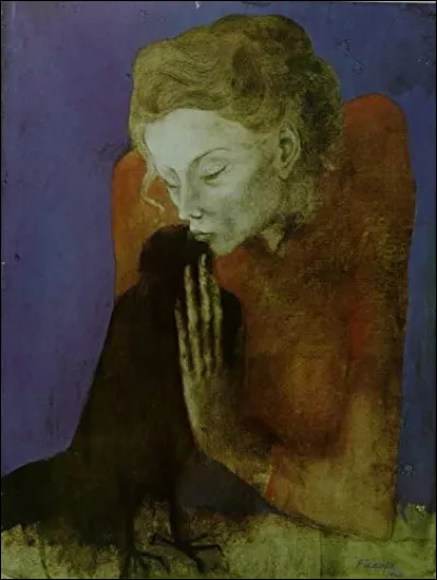 Qui a représenté "La Femme au corbeau" ?