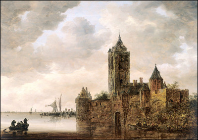 Quel paysagiste hollandais du XVIIe a ré ; alisé ; le tableau " ; Un châ ; teau au bord de l'eau" ; ?