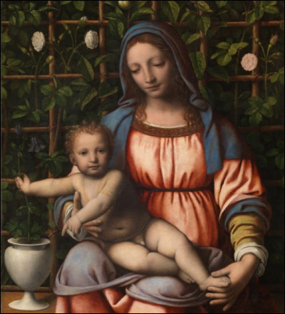 Quel peintre italien de la Renaissance, élève de Léonard de Vinci, a peint le tableau "La Vierge de la roseraie" ?
