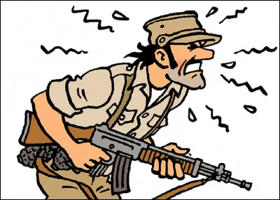 Quel est le nom du pays du général Alcazar dont il tente sans cesse de reprendre le pouvoir ?