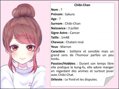 Lequel de ces surnoms est le plus proche de celui que te donne tes amies ?