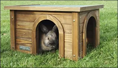 Quel style de maisonnette est destinée aux lapins ?