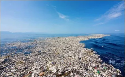 Quel nom imagé donne-t-on à l'ensemble des déchets qui polluent les océans ?
