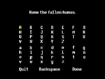 Que se passe-t-il si l'on appelle l'enfant Frisk ou Chara ?(2 réponses)