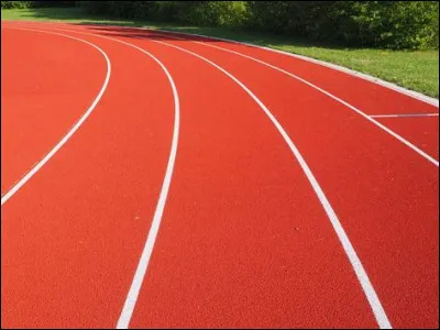 Quel est le bon mot pour : "Agglomérat utilisé pour revêtir les pistes d'athlétisme." ?