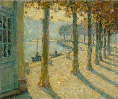 Qui a peint "Les Arbres sur la rive" ?