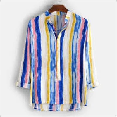 Choisir le code d'entretien le plus approprié pour un chemisier 100% coton avec des imprimés colorés.