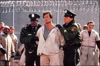 "Haute sécurité" est un film réalisé par John Flynn et tiré d'une histoire vraie. Sylvester Stallone joue le rôle de Frank Leone à qui il ne reste que quelques jours à tirer mais... le destin en décidera autrement. Quelle proposition concernant ce film est fausse ?
Indice : The end.