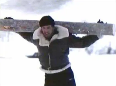 Sur quoi Rocky s'est-il entraîné pour la première fois ?