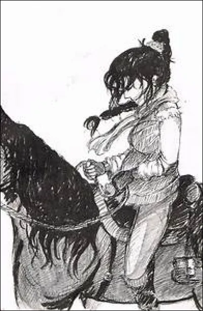 Le premier cheval qu'Ellana rencontre et monte s'appelle...