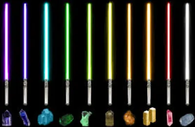 Quelle est la dernière couleur de sabre laser qu'on découvre ?