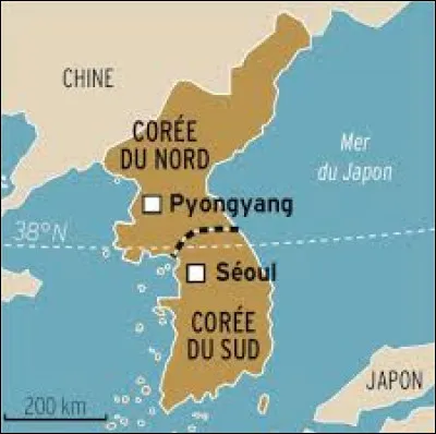 G&eacute;ographie - Quel pays est le plus grand, entre la Cor&eacute;e du Nord et la Cor&eacute;e du Sud ?