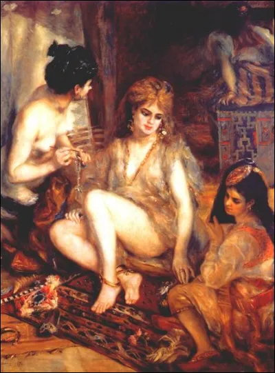 Qui a peint "Le Harem (Les Parisiennes s'habillent en Algériennes)" ?