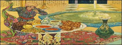 Les histoires s'enchaînent et divers récits s'enchâssent dans les histoires. Le temps passe, les nuits se succèdent. Il arrive le moment où le roi revient sur sa décision de trancher la tête à la belle et intelligente vierge qu'il a épousée et qui le tient en haleine déjà depuis 145 nuits !
Quel sujet l'émeut au point de s'adoucir ?