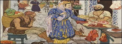 Une belle jeune fille, fille du vizir, se rend quotidiennement au marché. Qu'achète-t-elle, nommés "ufs" ?